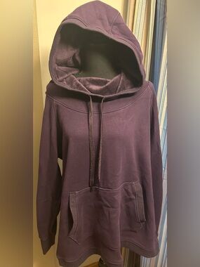 Active Life plus size XXL Merlot Hooded Sweatshirt - Deep Purple